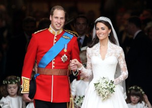 Above: When Prince William and Kate Middleton got married seven years ago, wedding lists were very different says a trends report from John Lewis.