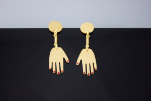 Above: Earrings from Peggy Beards will be among the striking products  showcased on the UAL stand.