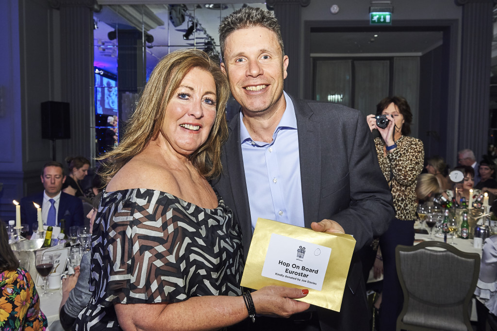 Above: Phil Boas, marketing director of Ascential, organisers of Greats sponsors Spring Fair and Autumn Fair, won an exciting raffle prize of a trip for two on Eurostar. He was presented with his prize by Progressive Gifts & Home’s advertisement manager Angie Bryant.