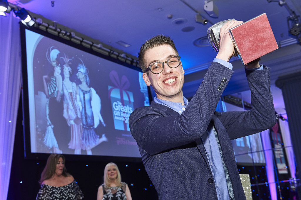 Above: Wow, I did it! Peter de la Mare, store manager of England at Home, Brighton, winner of the Retail Employee award.