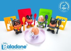 Above: From this summer, Paladone will be introducing a line of themed egg cups using BDP.