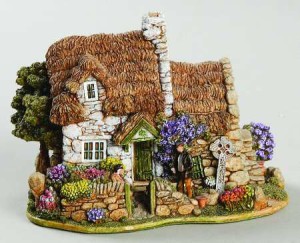 Above: A collectable Lilliput Lane Cottage from Border Fine Arts.