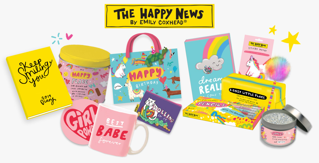 Above: The Happy News licensed giftware range from Widdop and Co.