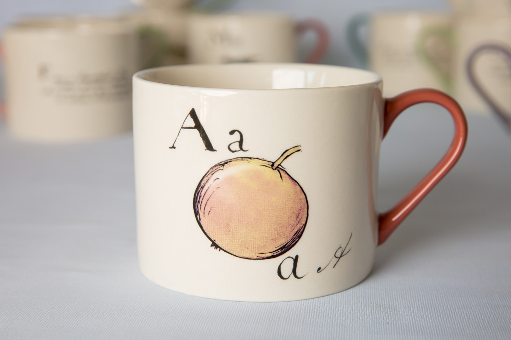 Above: A cup from Creative Tops’ Edward Lear Nonsense Alphabet.