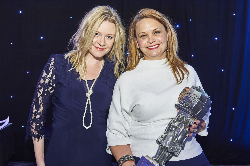 Above: Louise Prydderch (holding the trophy) at The Greats 2018 in May, where Forget Me Not’s sister shop, Lulu Loves, won the Best Retailer Initiative category.