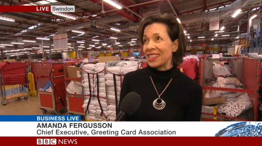 Above: As well as appearing twice on BBC Breakfast, Amanda also appeared on BBC Business Live on the BBC News 24 channel.