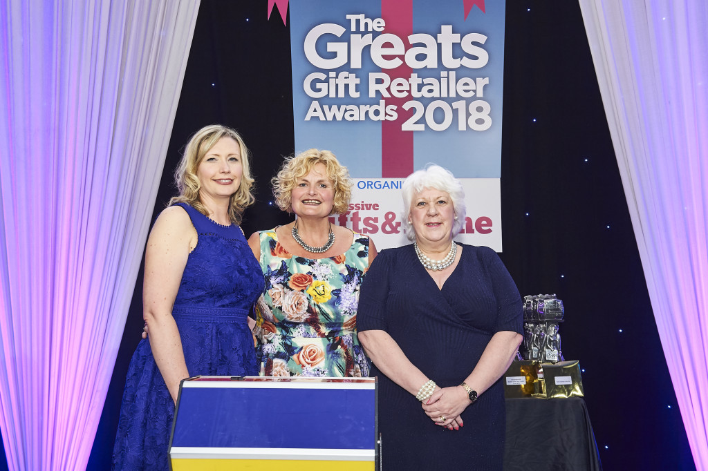 Above: At The Greats Gift Retailer Awards 2018, the raffle to raise money for The Light Fund was drawn by gift retailers Rachel Barnes of Dragonfly, Amanda Oscroft of Love It and Janet Stow of Love Letters.