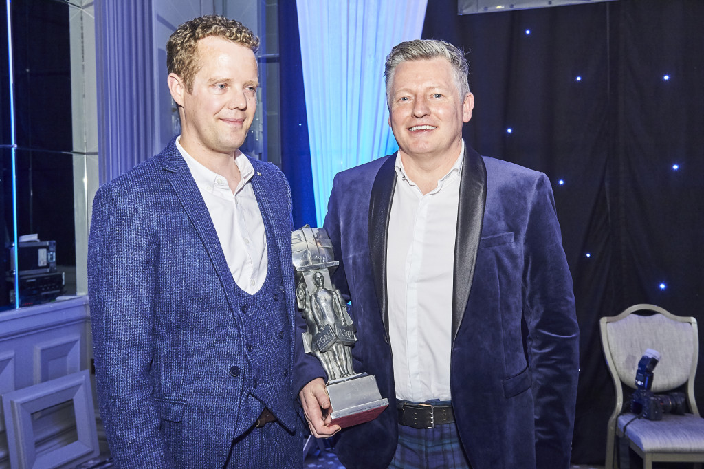 Above: We did it! Keiron Cockley (left) and David Lorimer, co-owners of Brocante, with their trophy at The Greats last year.