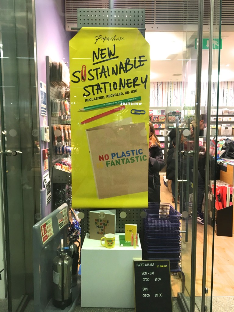 Above: Among the ways in which Paperchase is promoting its new Conscious Living collection to customers.