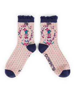 Above: Powder monogrammed socks.