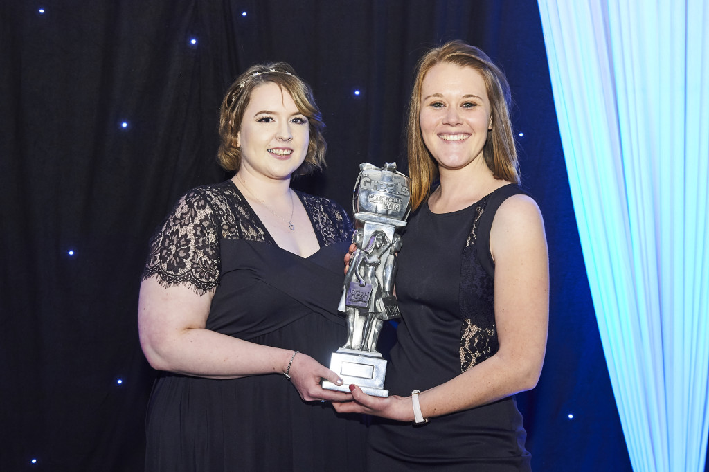 Above: Big smiles from Laura Gilbert and Kellen Foordof Bookends in Christchurch, winner of The Greats Best Non-Specialist Retailer of Gifts category.