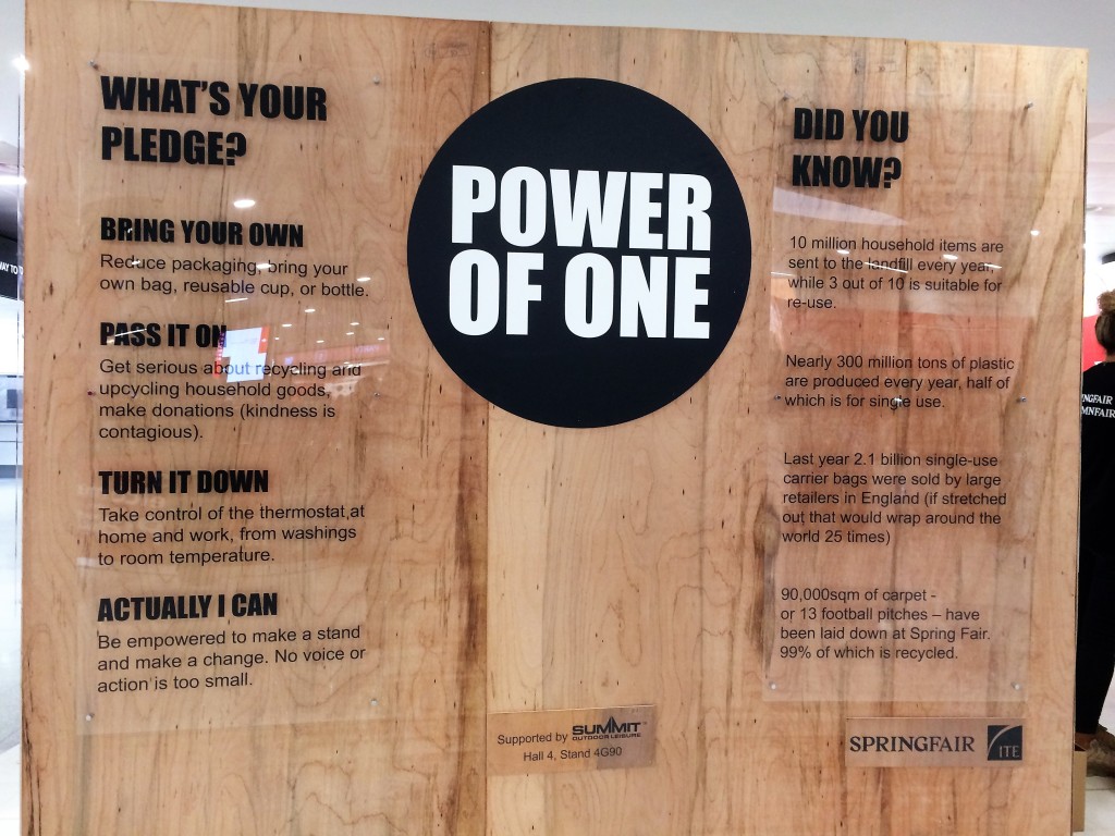 Above: The Power of One is encouraging people to take one small step at a time.