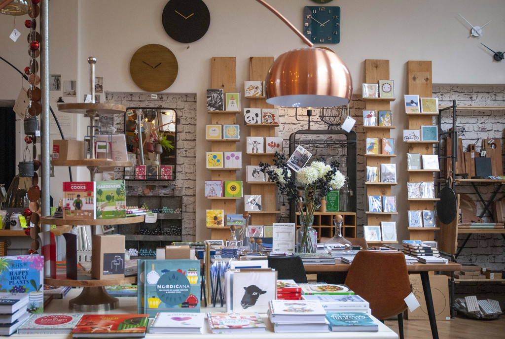 Above: Part of the shop’s interior.