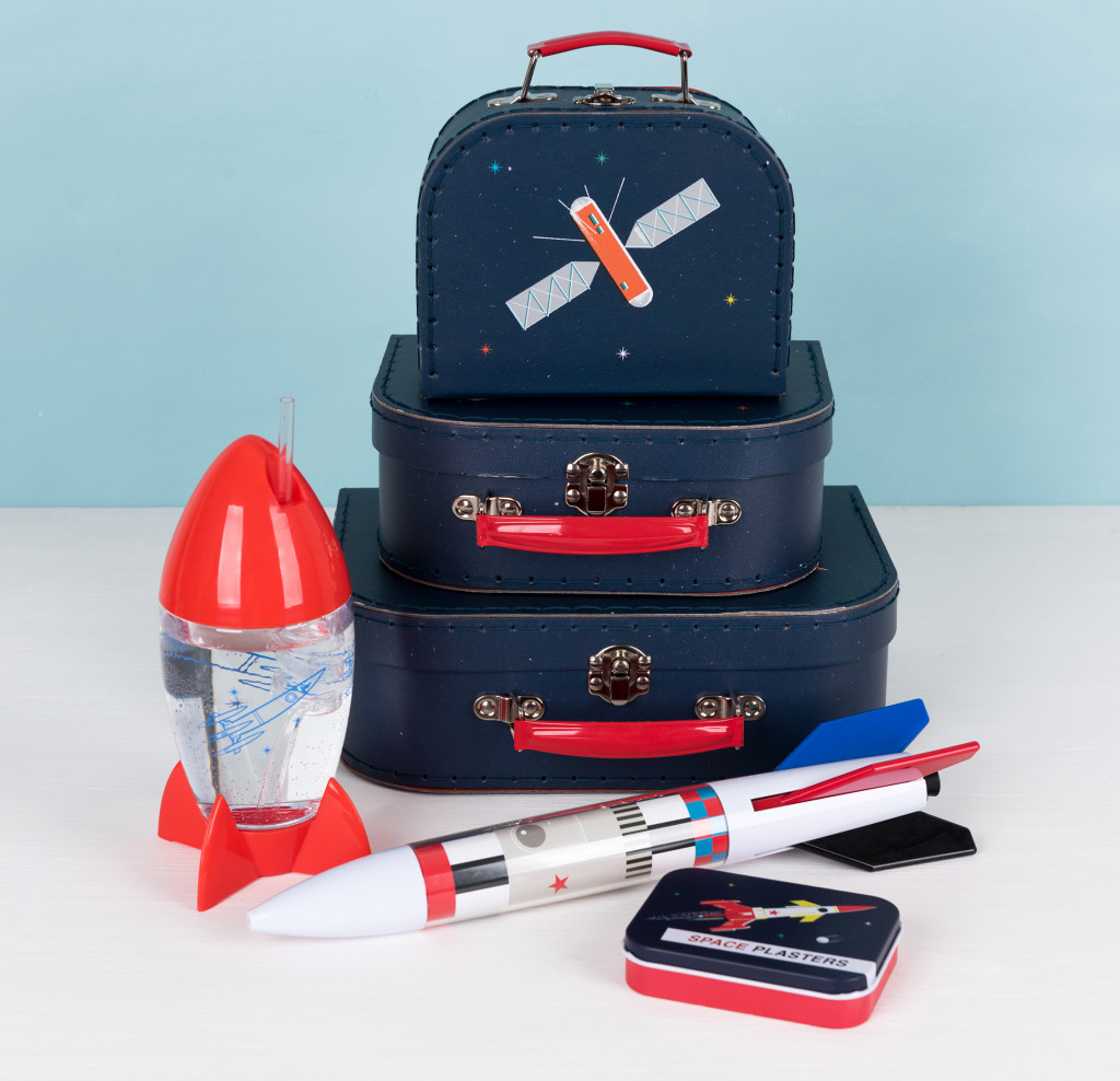 Above: New from Rex London is Space Age which features a mid-century style range of home and dining accessories for children, as well as room decorations, activities, and stationery.