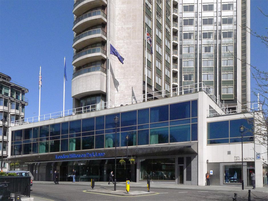 Above: London’s Hilton Park Lane is the new venue for the B&LLAs, which take place on April 25.