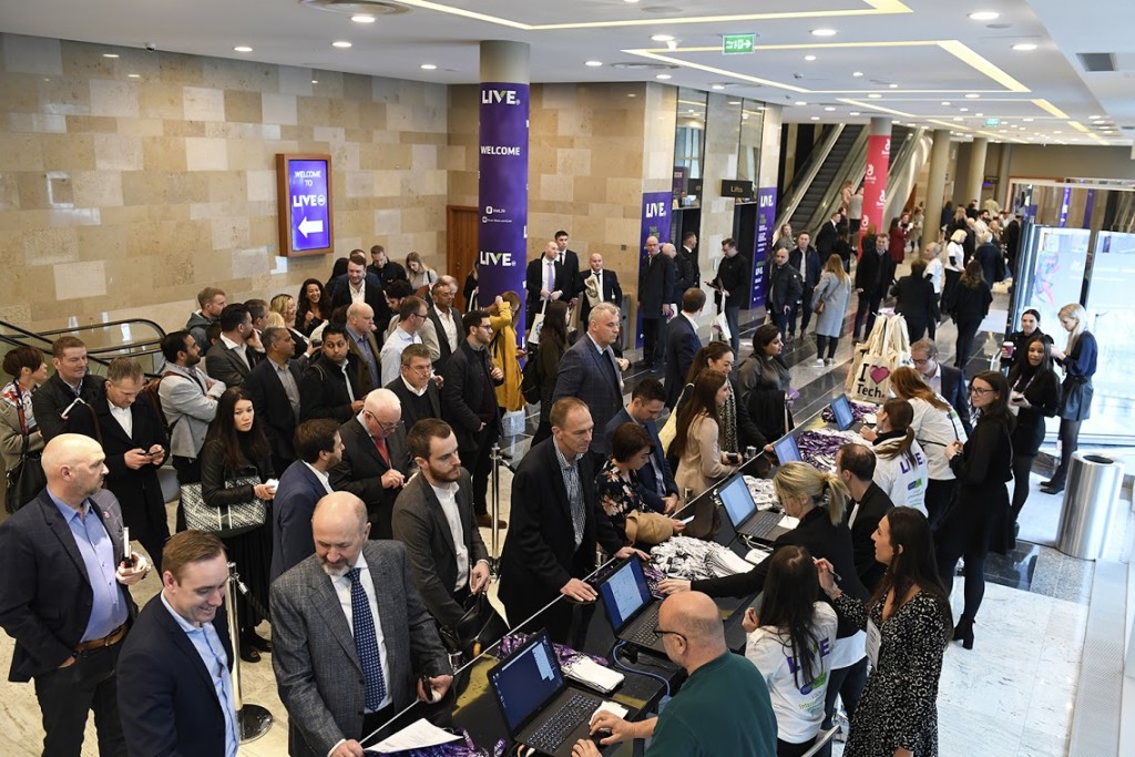 Above: Attendees arriving for the two day retail event.