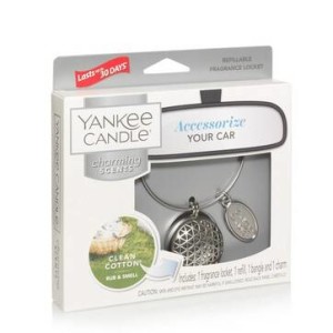 Above: Among the Yankee Candle new scented car charm sets.