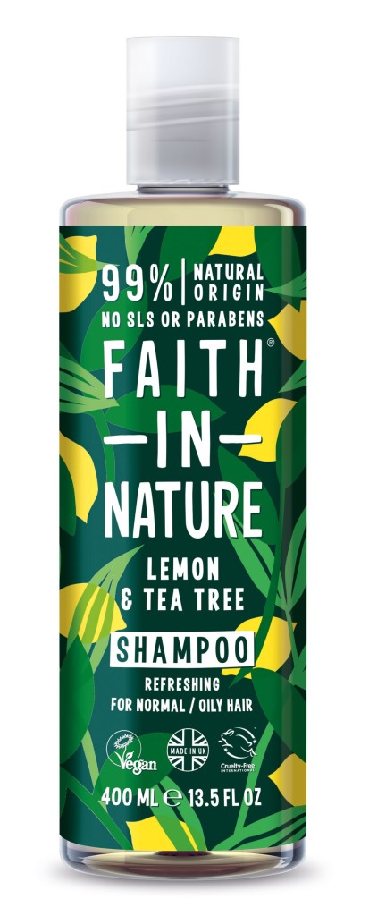 Above: A Faith in Nature shampoo.