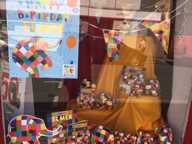 Above: The Elmer window creating by Giddy Goat Toys.