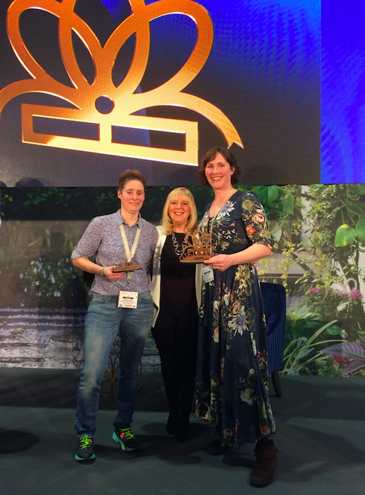 Above: Progressive Gifts & Home editor Sue Marks (centre), presented Bathing Beauty’s George Jones (right) with the Beauty, Bath & Spa trophy at last year’s Gift of the Year awards. Also shown is Bathing Beauty’s ‘head of making it happen’ Caroline (left).