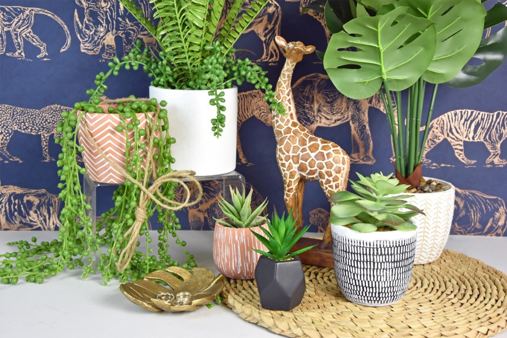 Above: Candlelight’s new faux plant range.