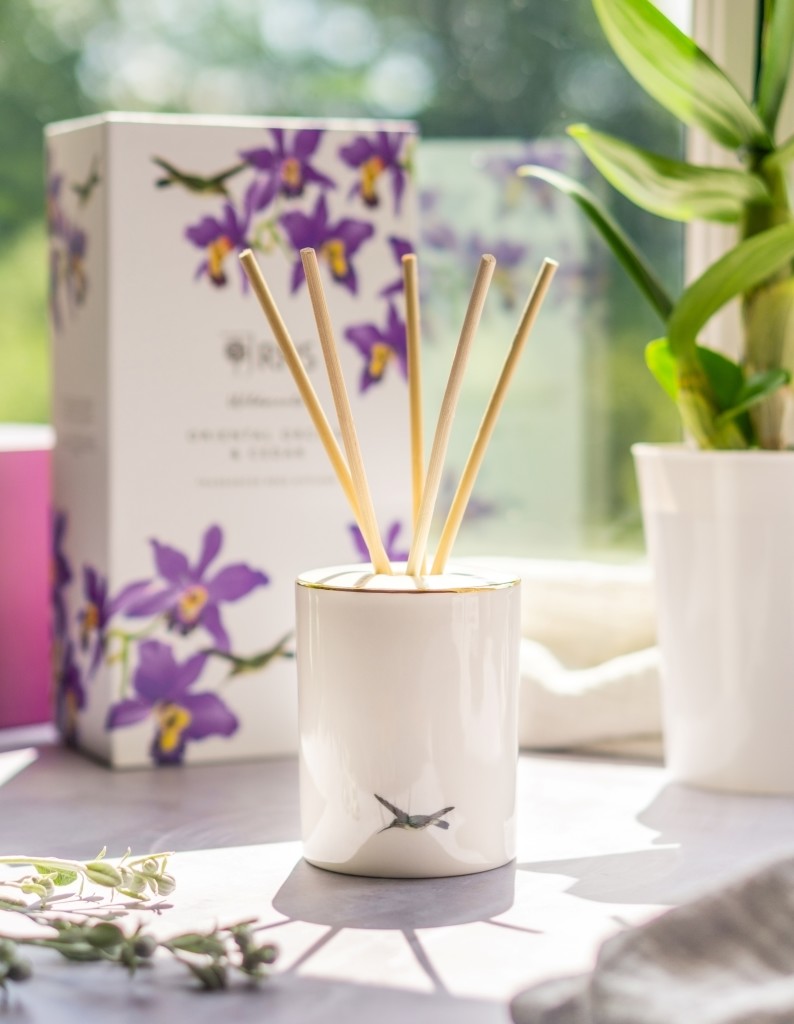 Above: The new Wildscents Wax Lyrical/RHS candles and diffusers are available in four fragrances.