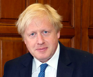 Above: PM Boris Johnson.