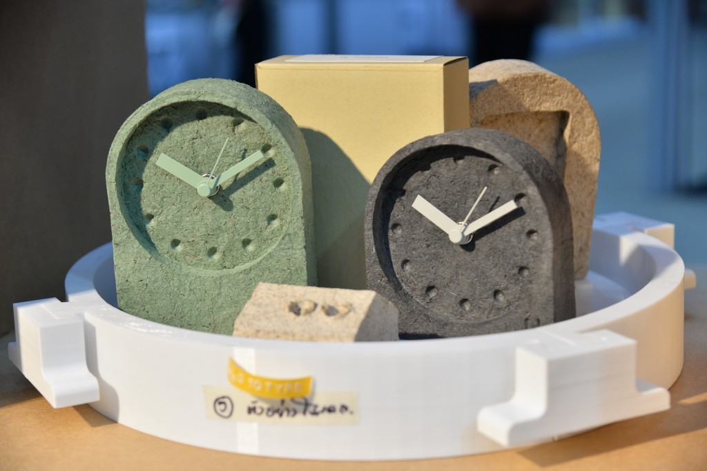 Above: Sustainability will be a big feature of STYLE. Shown are clocks from Hyperdesign Lab made from elephant poo paper.