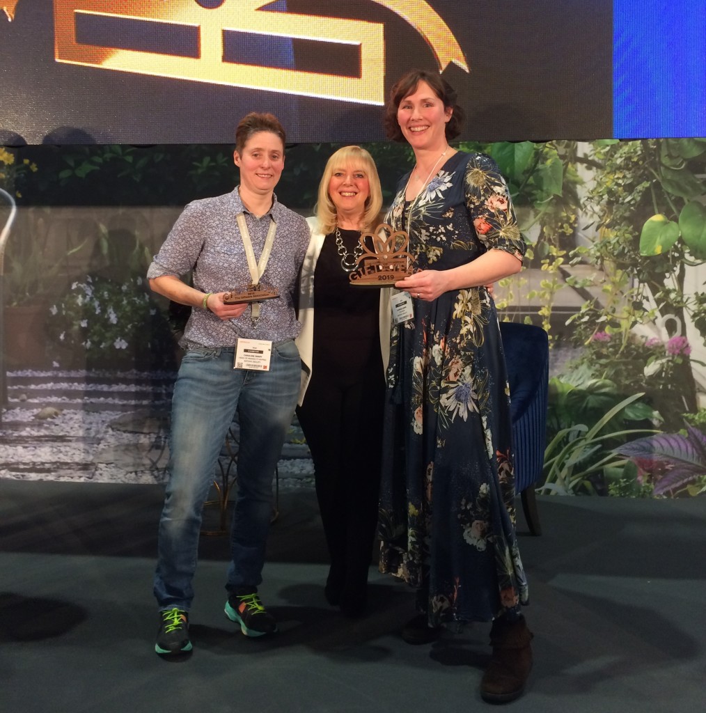 Above: Progressive Gifts & Home editor Sue Marks (centre), presented Bathing Beauty’s George Jones (right) with the Beauty, Bath & Spa trophy at last year’s Gift of the Year awards. Also shown is Bathing Beauty’s ‘head of making it happen’ Caroline (left).