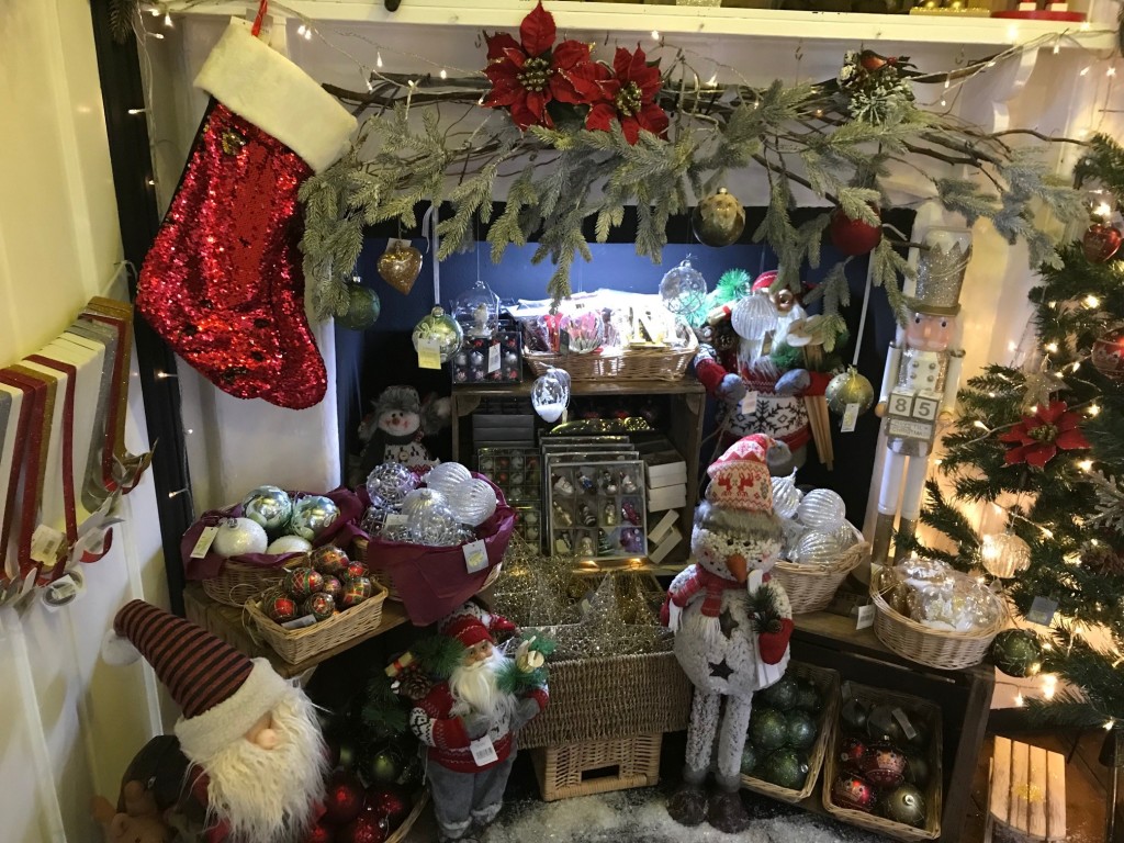 Above: Among Highworth Emporium’s festive displays.