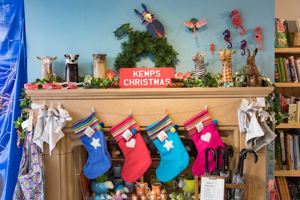 Above: Liz has created an store festive feel at her original shop in Malton.