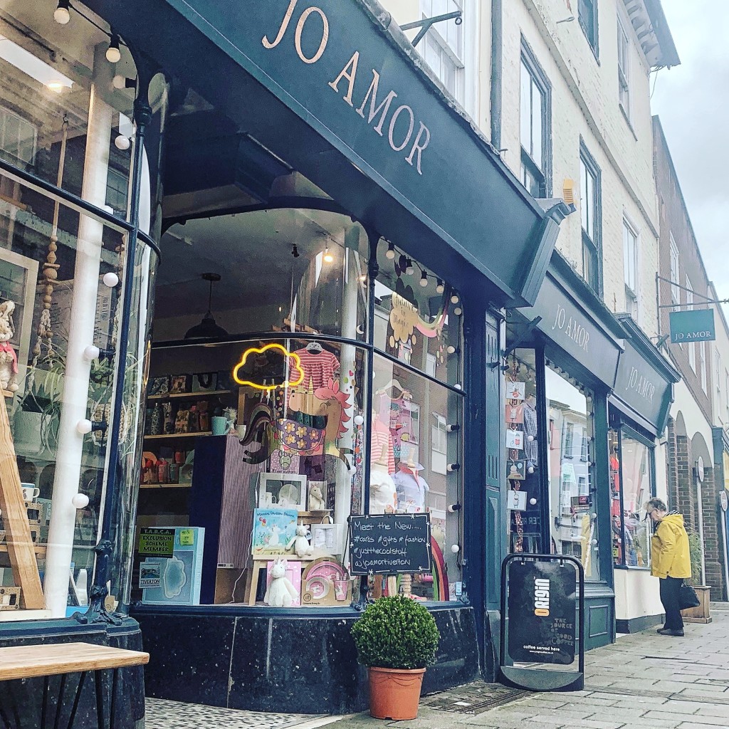 Above: Jo Amor in Tiverton.