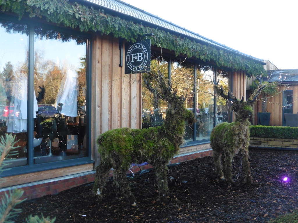 Above: Two reindeers outside the new Living Store.