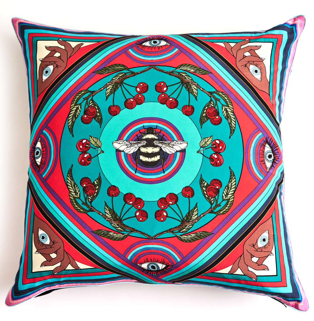 Above: Silken Favours cushion.