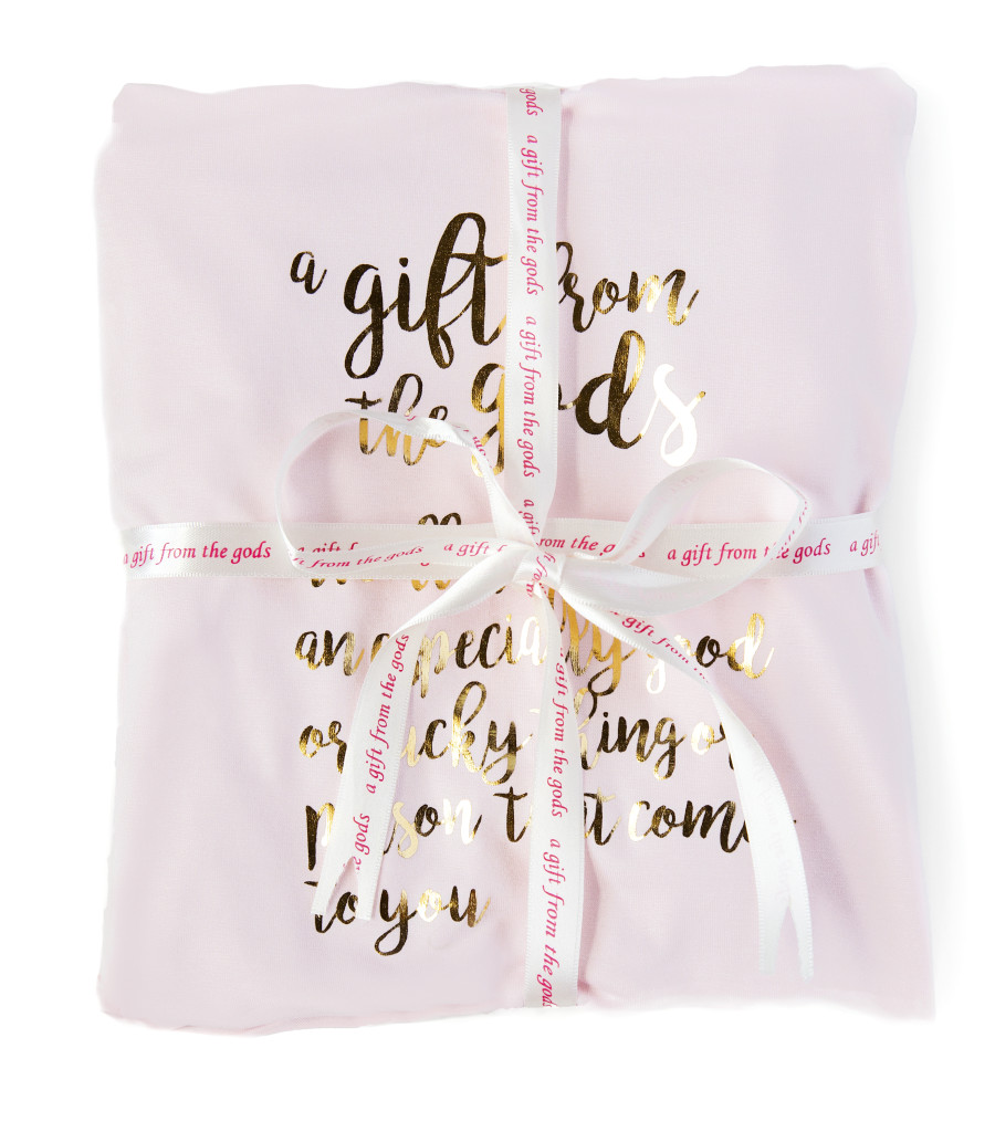 Above: A pink pyjama shorts set is giftwrapped and ready to give.