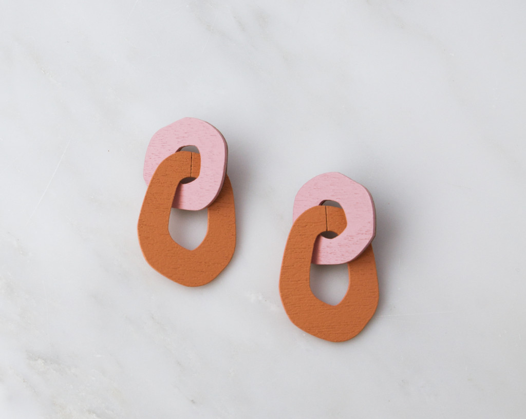 Above: Serene Warmth is among the top trends for Spring/Summer 2020. Shown are Rosa earrings from exhibitor Wolf & Moon in rose and orange.