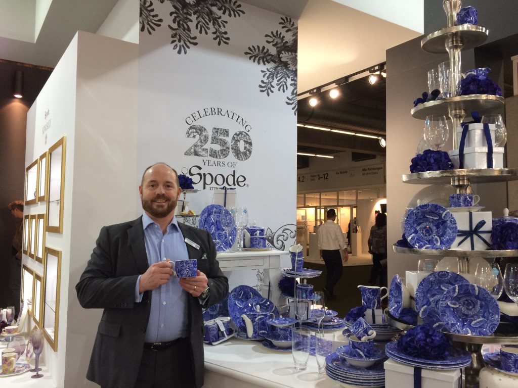 Above: Portmeirion Group’s Phil Atherton on the company’s stand at Ambiente.