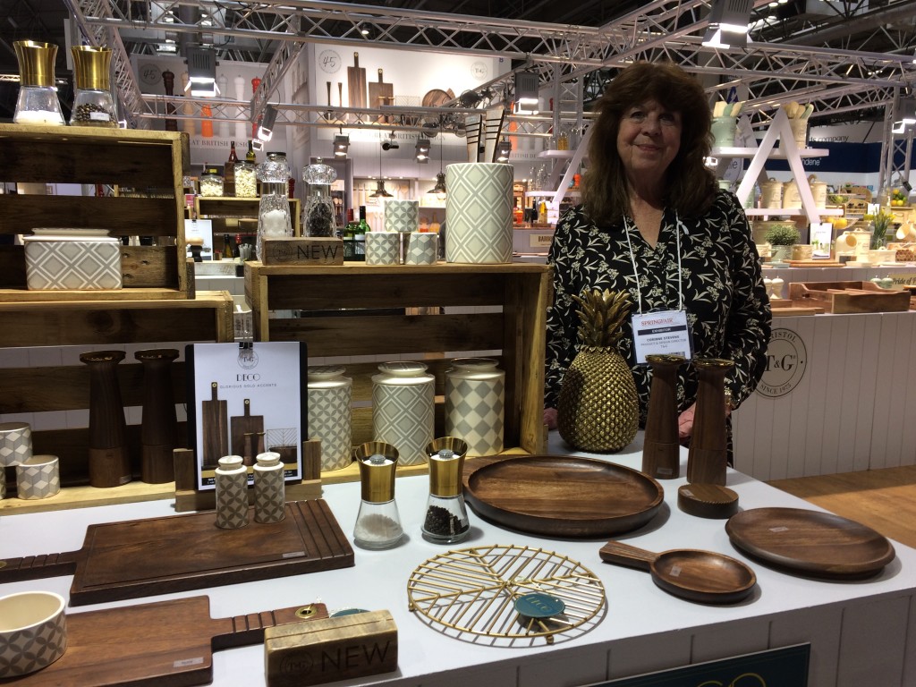 Above: T&G’s design director Corinne Stevens shows off the company’s new Deco collection.