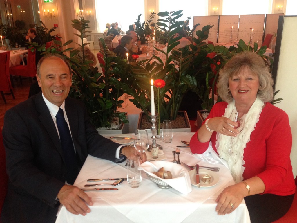 Above: Michael with his wife Suzzane, a former gift shop owner.