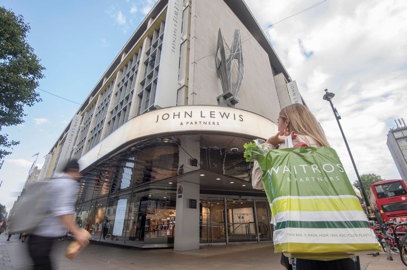 Above: The John Lewis & Partners stores are closing today.