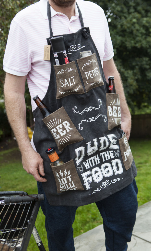 Above: Boxer Gifts’ Dude With The Food men’s apron.