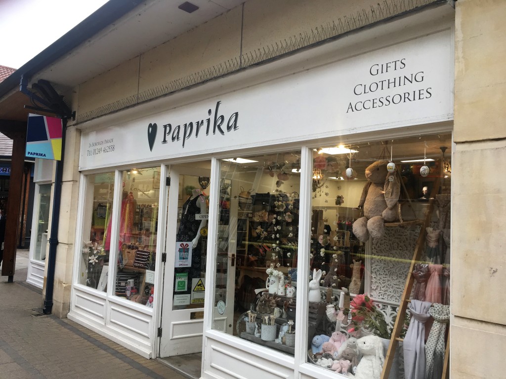 Above: Paprika in Chippenham.