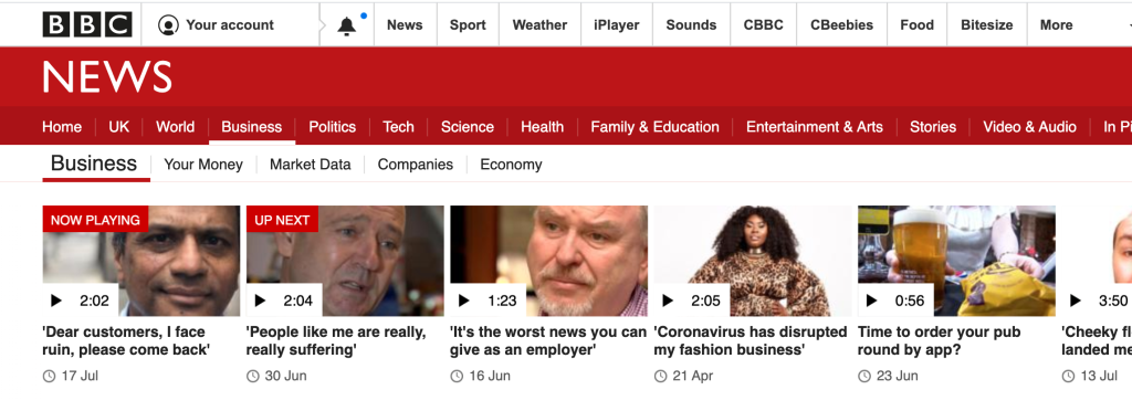 Above: Rumit’s plea was one of the top video stories on the BBC News site last Friday.