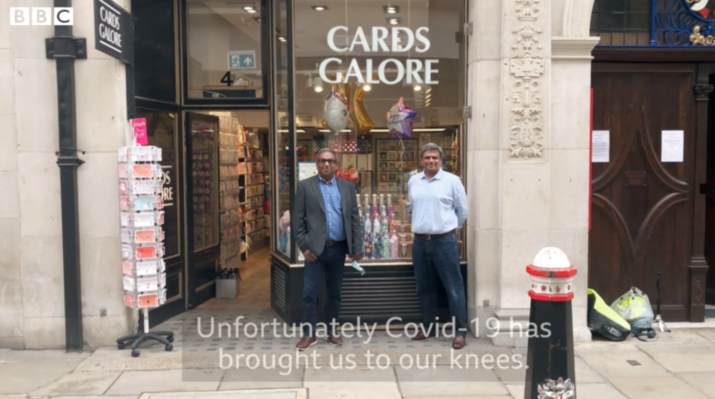 Above: Rumit Shah and his uncle Rajesh, who founded the 60-store chain 30 years ago, and employs 200 people, outside one of its many stores in the London’s City centre.