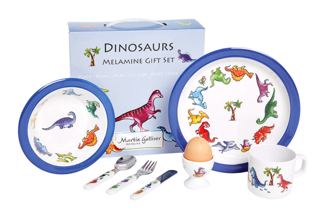 Above: Widdop is to take over the Martin Gulliver Designs collection of children’s melamine dinnerware and other products.