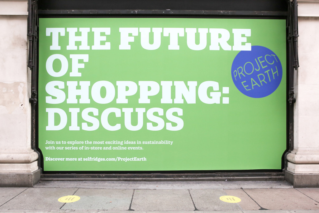 Above: One of Selfridges’ series of Project Earth windows.