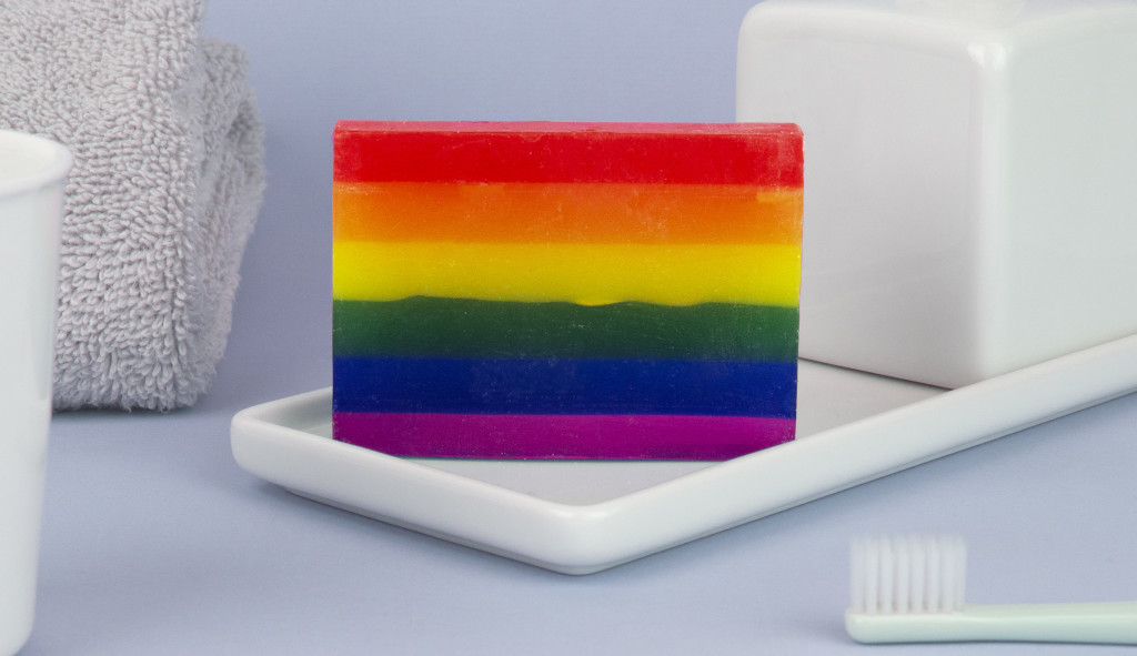 Above: Gift Republic’s rainbow soap.