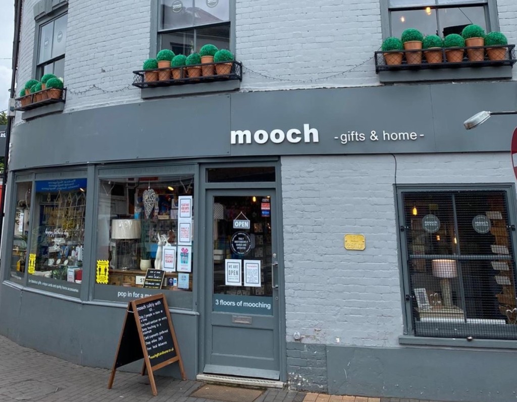 Above: Mooch Gifts & Home in Stourport-on-Severn.