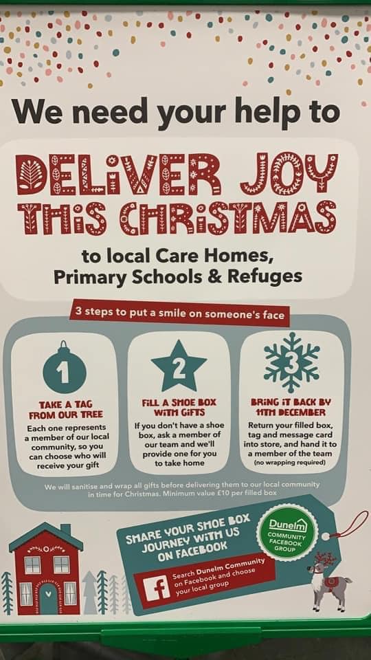 Above: Dunelm is setting out to ‘deliver joy’ at Christmas.