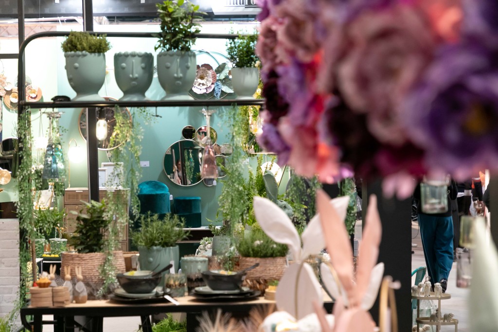 Above: Plants and decorative plant pots, such as these from Hoff Interieur, are among the trends that will be showcased.